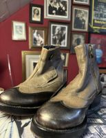 Vintage Gamaschenschuhe, 100% Handarbeit! 100% Leder!