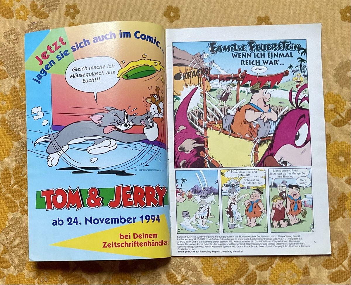 Fumetti: Familie Feuerstein Heft von 1994 – Usato da Endingen venduto da nathan05 1