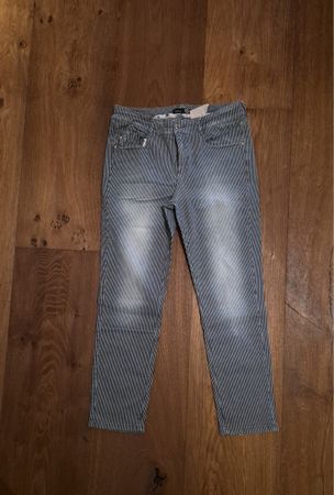 Gardeur Damenhose Gr. 40 gestreift Jeans