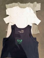 4er Pack Kinder Unterleibchen: 3 T-Shirts + 1 Trägerleibchen