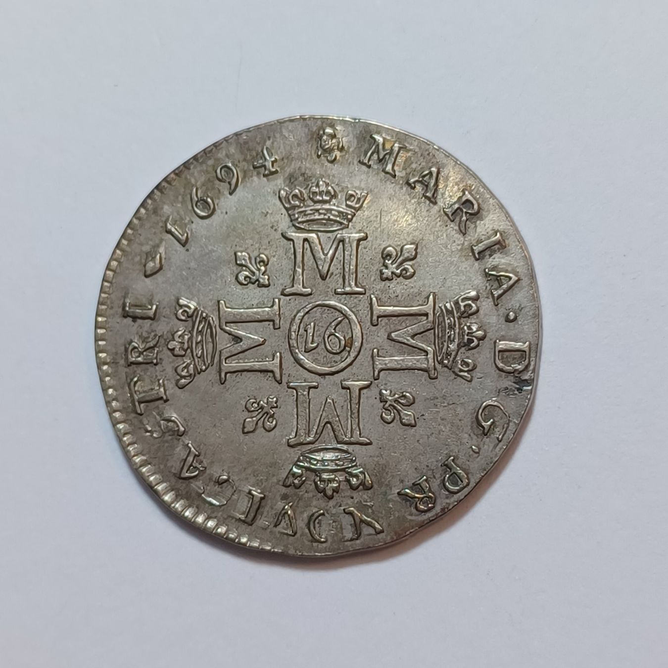 Tutti le monete: 16 Kreuzer 1694 Neuenburg vz – Usato da Pfäffikon ZH venduto da Schweizer_Muenzen 1