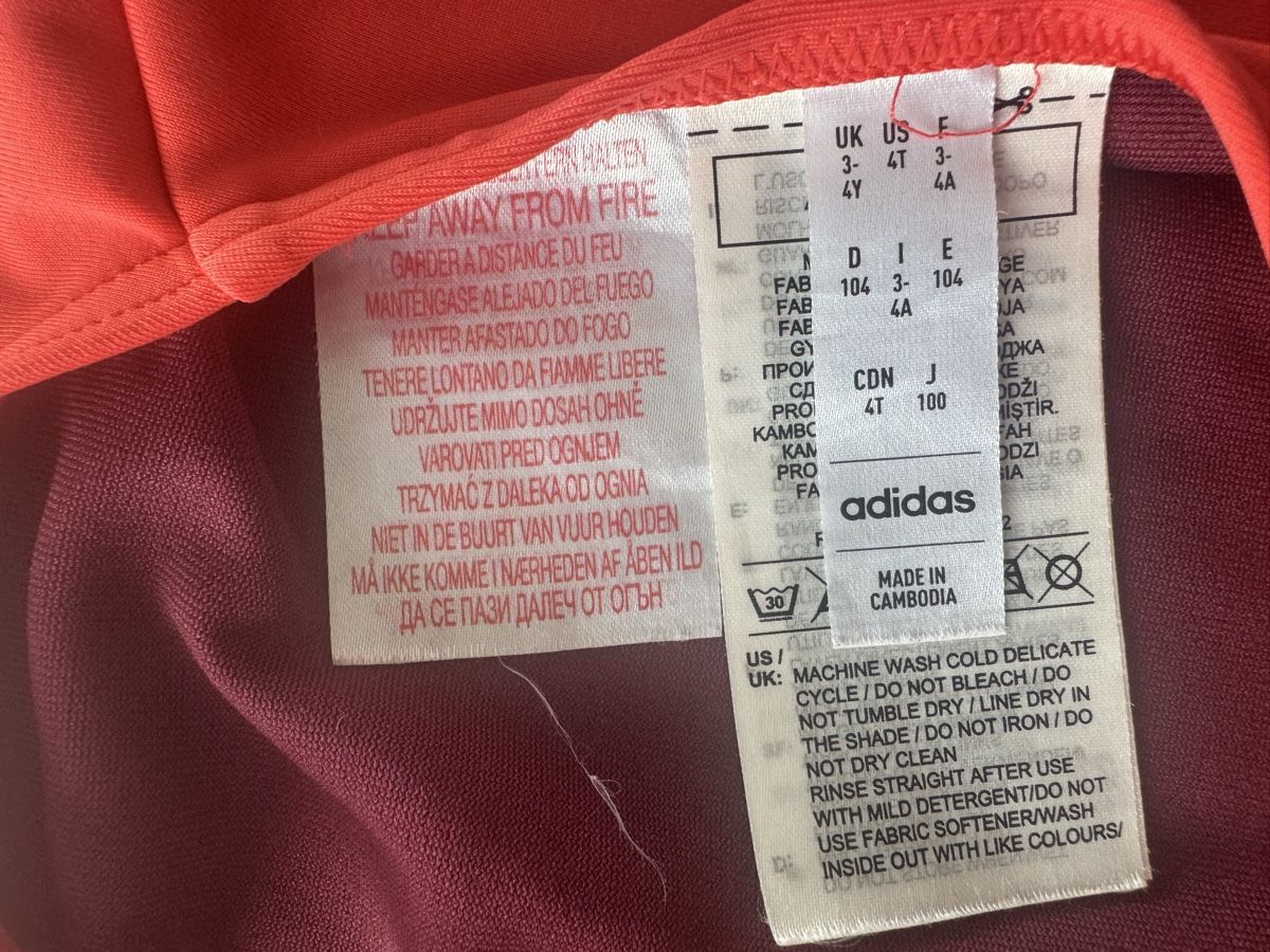 Adidas Costumi da bagno & Bikini: Adidas Badeanzug rot Gr. 104 – Usato da Arbon venduto da leu_g29t 2