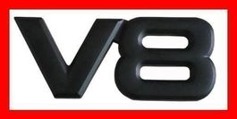 V8 V 8 Aufkleber Batch Aufkleber SCHWARZ Motor Hubraum USA