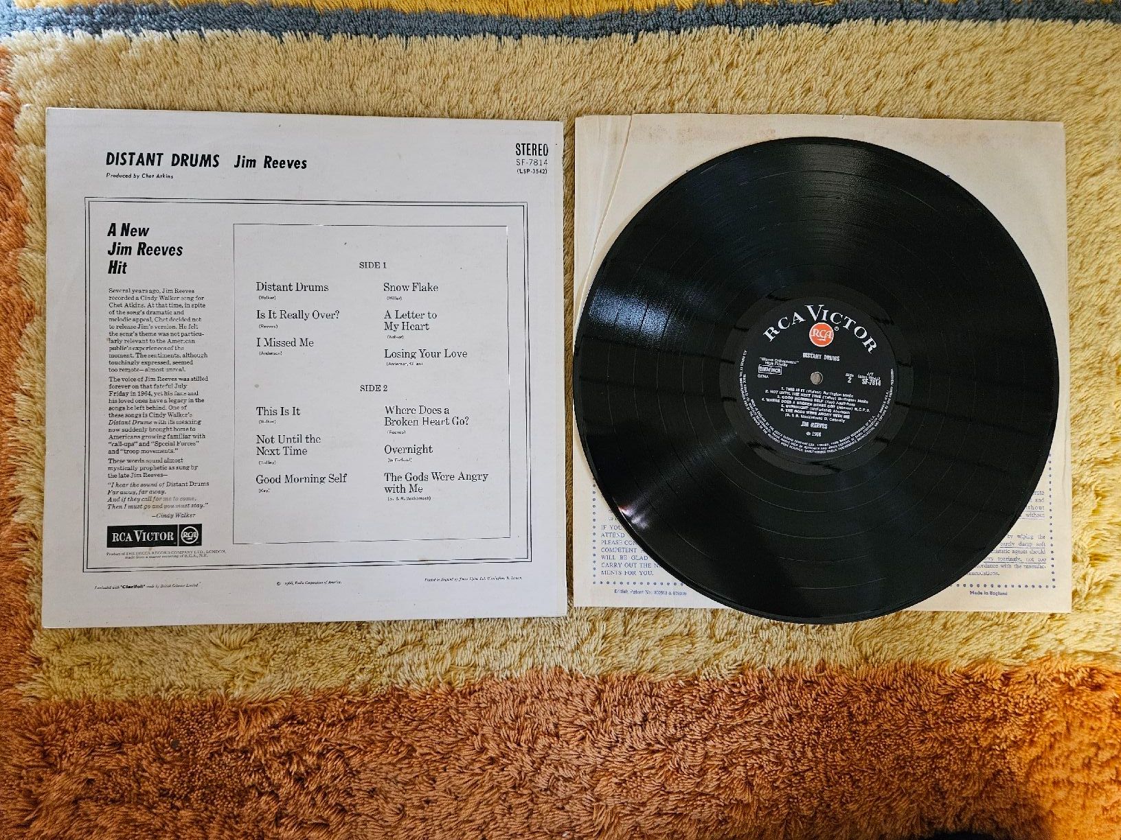 Schallplatten: Jim Reeves Schallplatte Lp - Distant Drums – Neu (gemäss Beschreibung) aus Lyss von Alexine 1