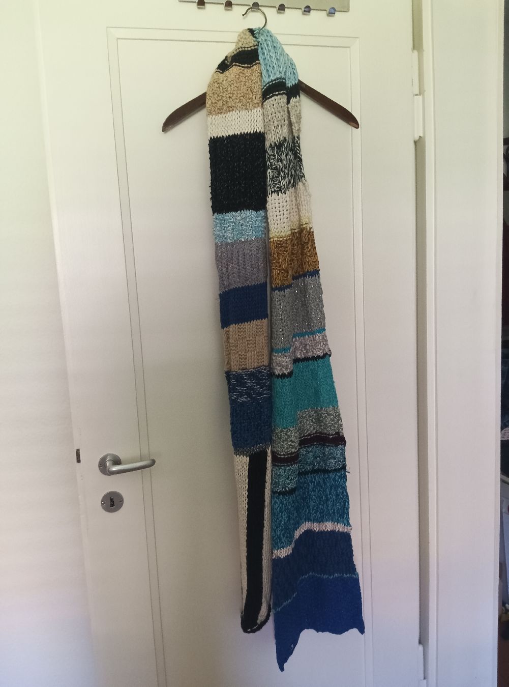 Foulards, Tücher & Schals: Warmer Toque Strickschal im Patchwork Style – Gebraucht aus Zürich von Asteraki 7