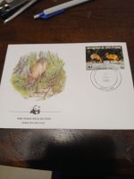 Côte d'Ivoire WWF, 1er jour, 1985, Okapi - Rare!