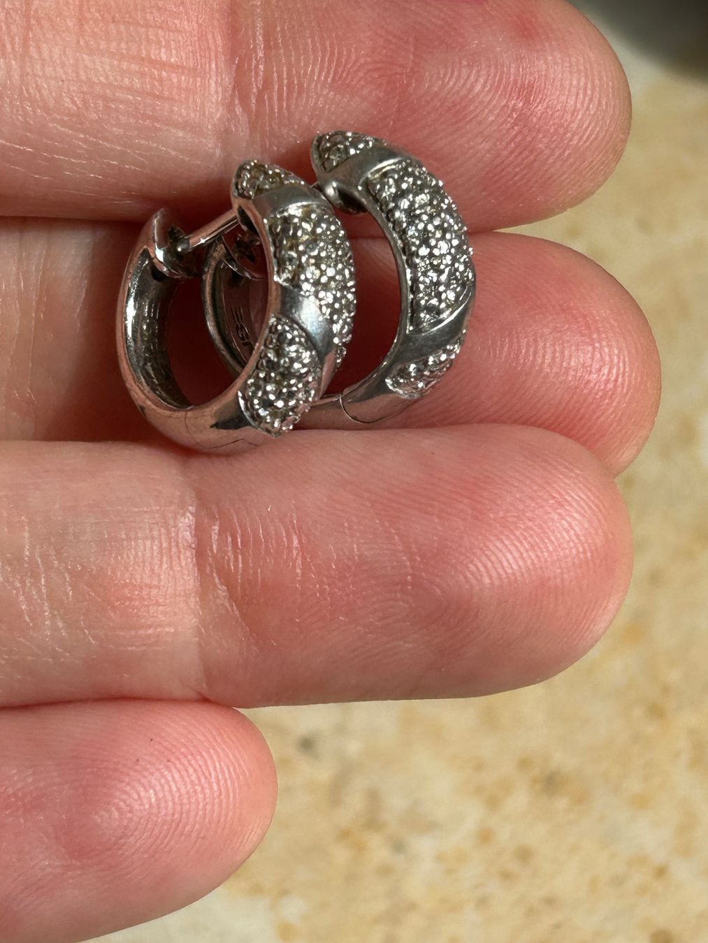 Esprit Orecchini pendenti & Orecchini a lobo: Esprit Kreolen in Silber (1.5cm) – Usato da Laufen venduto da Bellebellezza 6