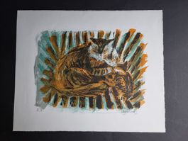 WERNER WEISSKÖNIG LITHOGRAPHIE SIGNIERT NUMMERIERT