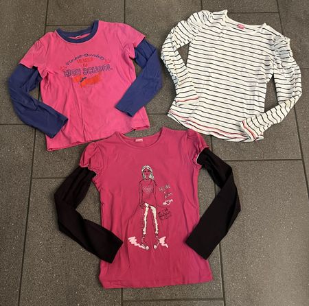 3x T-Shirts Gr. 134-140