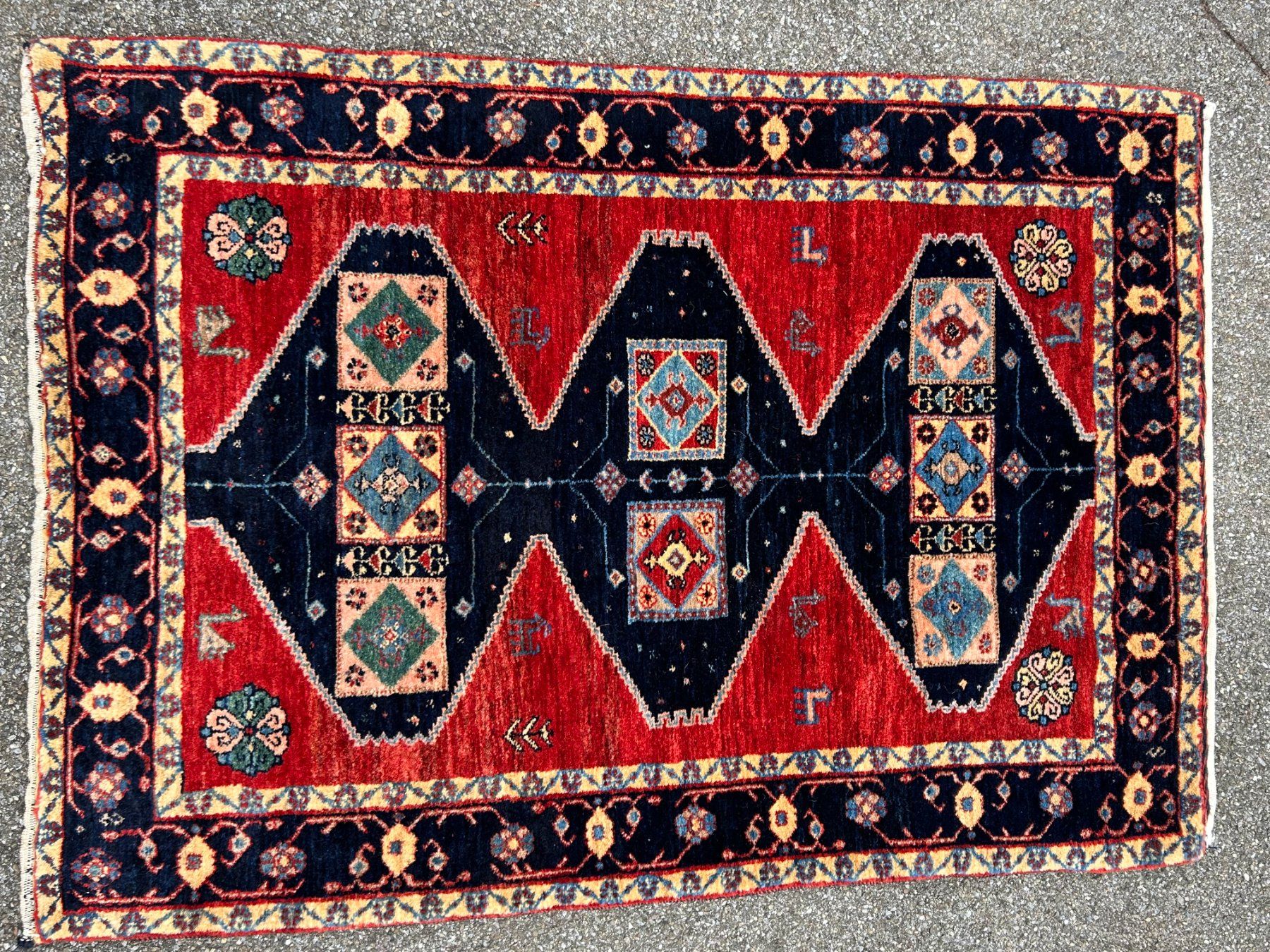 Tappeti: Extrem feine schöne Perfekte Kashkuli Perserteppich 118x84cm – Usato da Steinhausen venduto da Super05 7