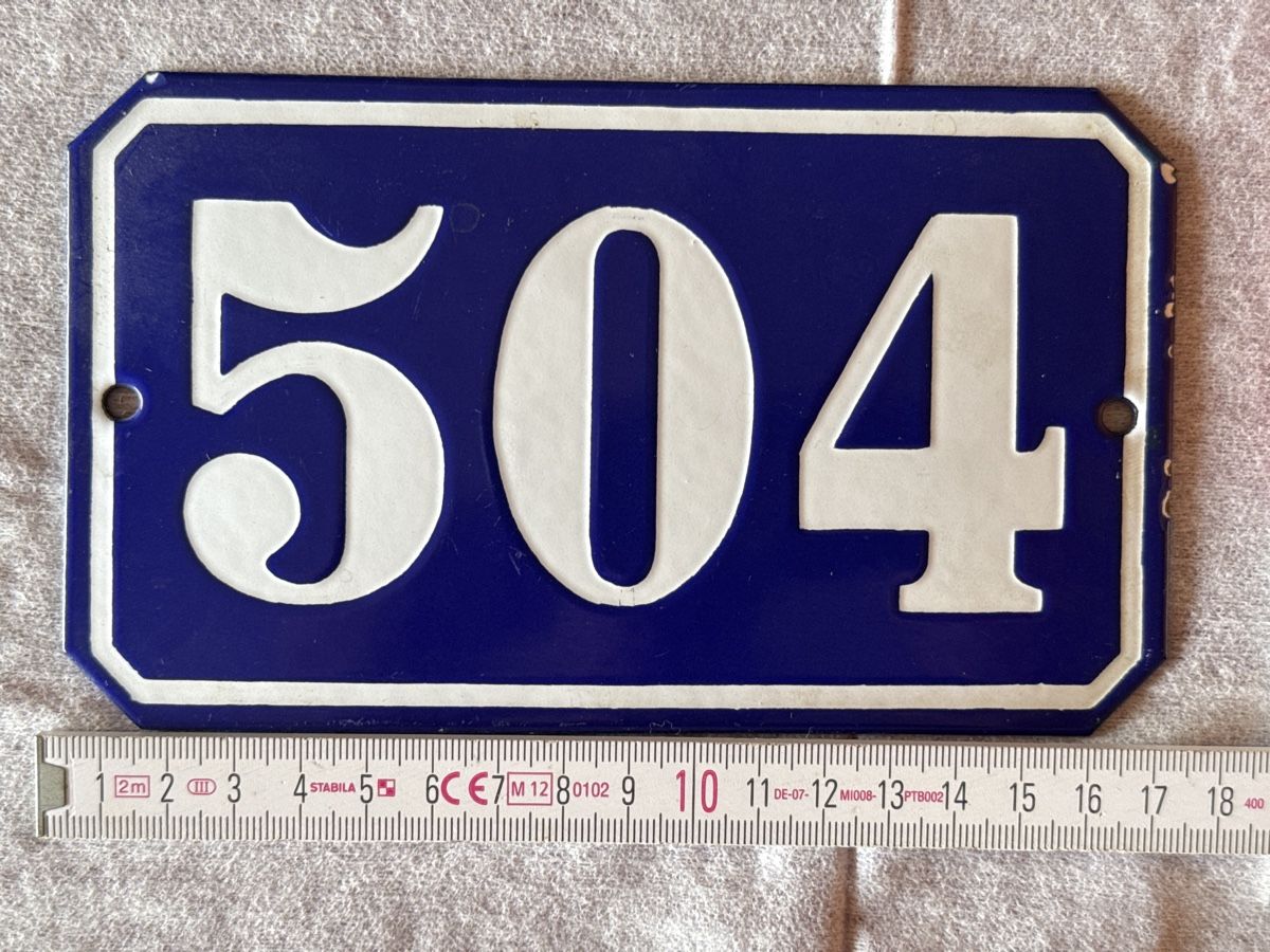 Insegne: Hausnummer Schild 504 – Nuovo (secondo la descrizione) da Fehraltorf venduto da habibi2008 1
