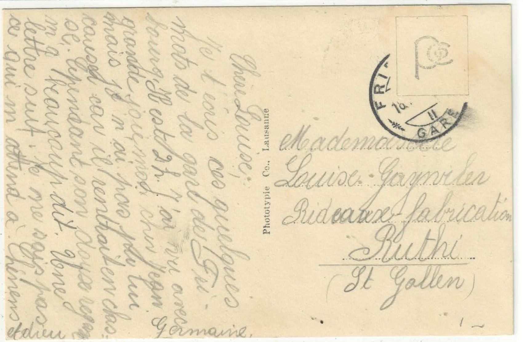 Cartoline postali: Fribourg - Tour de St. Nicolas – Usato da Ettingen venduto da Kartenplanet 1