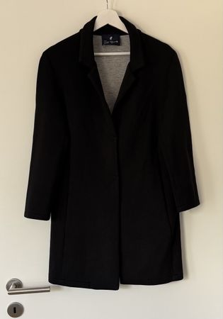 St. Barth Blazer Longblazer Gr. M schwarz Jersey Mantel lang