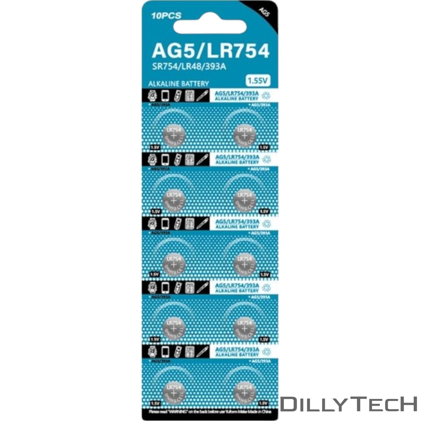 Caricatori & Batterie: DTecH AG5, LR48, 393 Knopfzellenbatterie - 30 Stk. – Nuovo e nell'imballaggio originale da Meilen venduto da DillyTecH 1