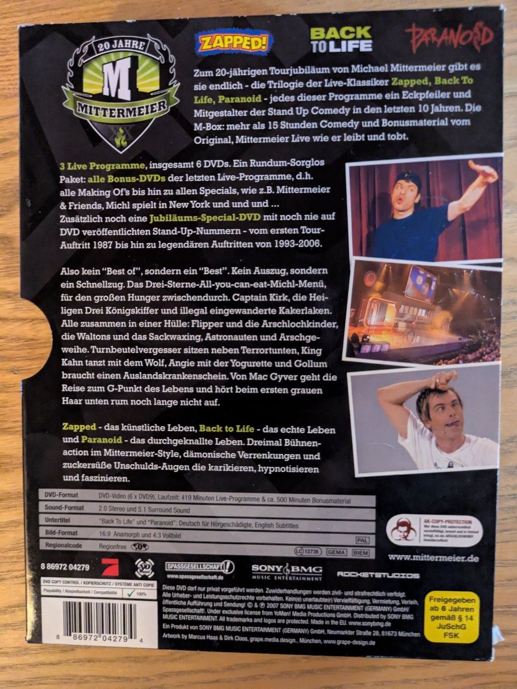 Tutti i DVDs: Michael Mittermeier - 20 Jahre Jubiläum-Edition, 6 DVDs – Usato da Männedorf venduto da Pacer19 1