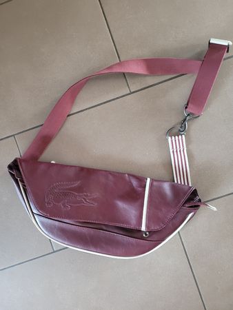 Bauchtasche Lacoste dunkelrot 
