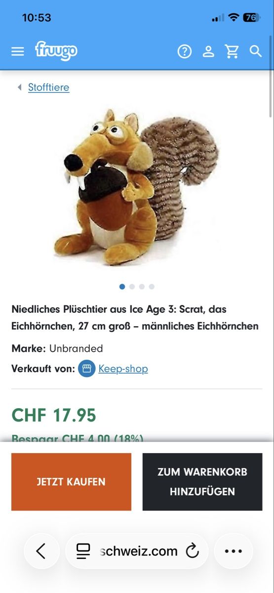 Figuren: Scrat von ICE AGE – Gebraucht aus Alterswil FR von Daria.a 4