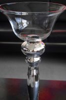 Hohe stilvolle Glasschale Poche-Vide Kerzenhalter Schale
