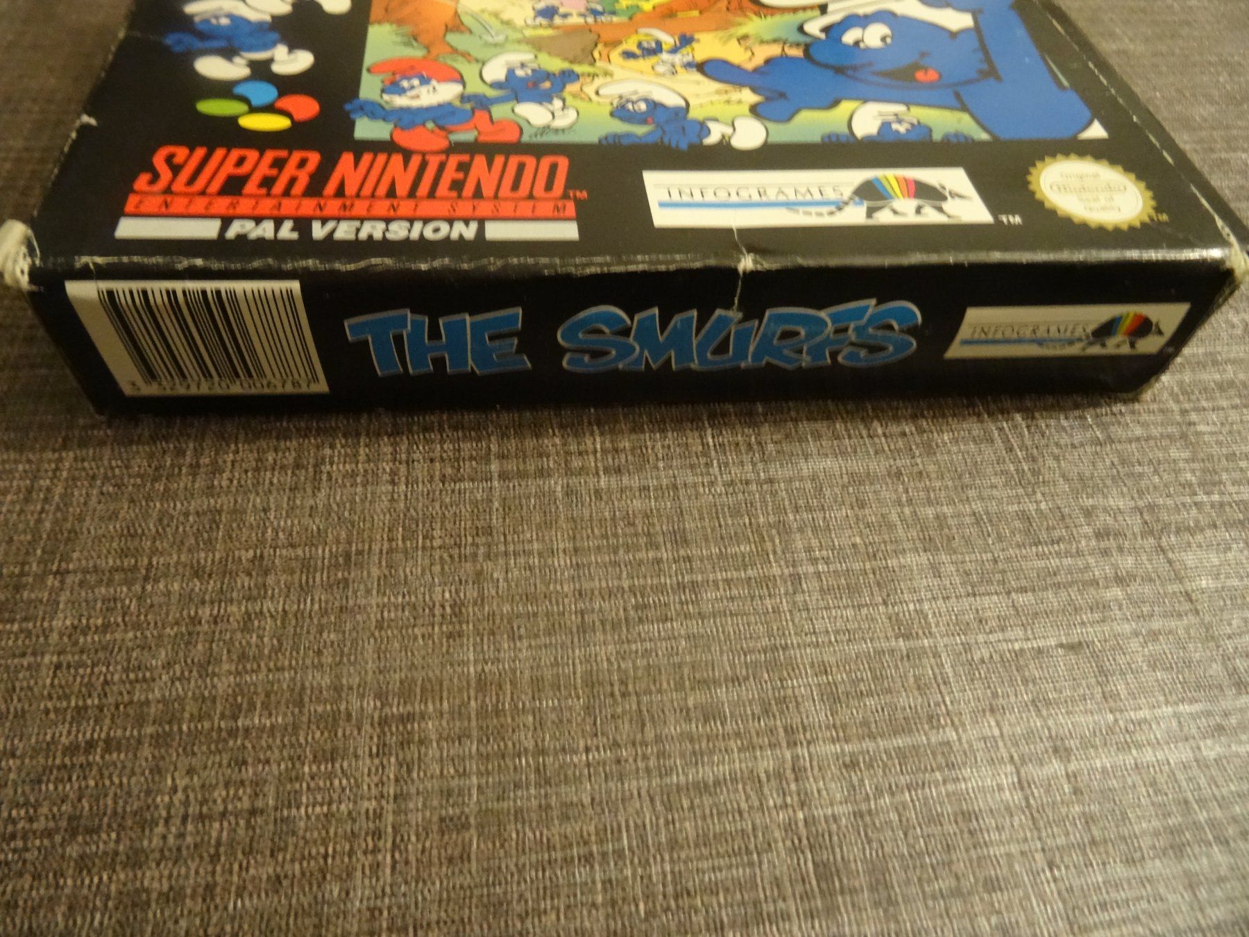 Nintendo Giochi: The Smurfs Schlümpfe SNES OVP – Usato da Olten venduto da Disc-Ausverkauf 3