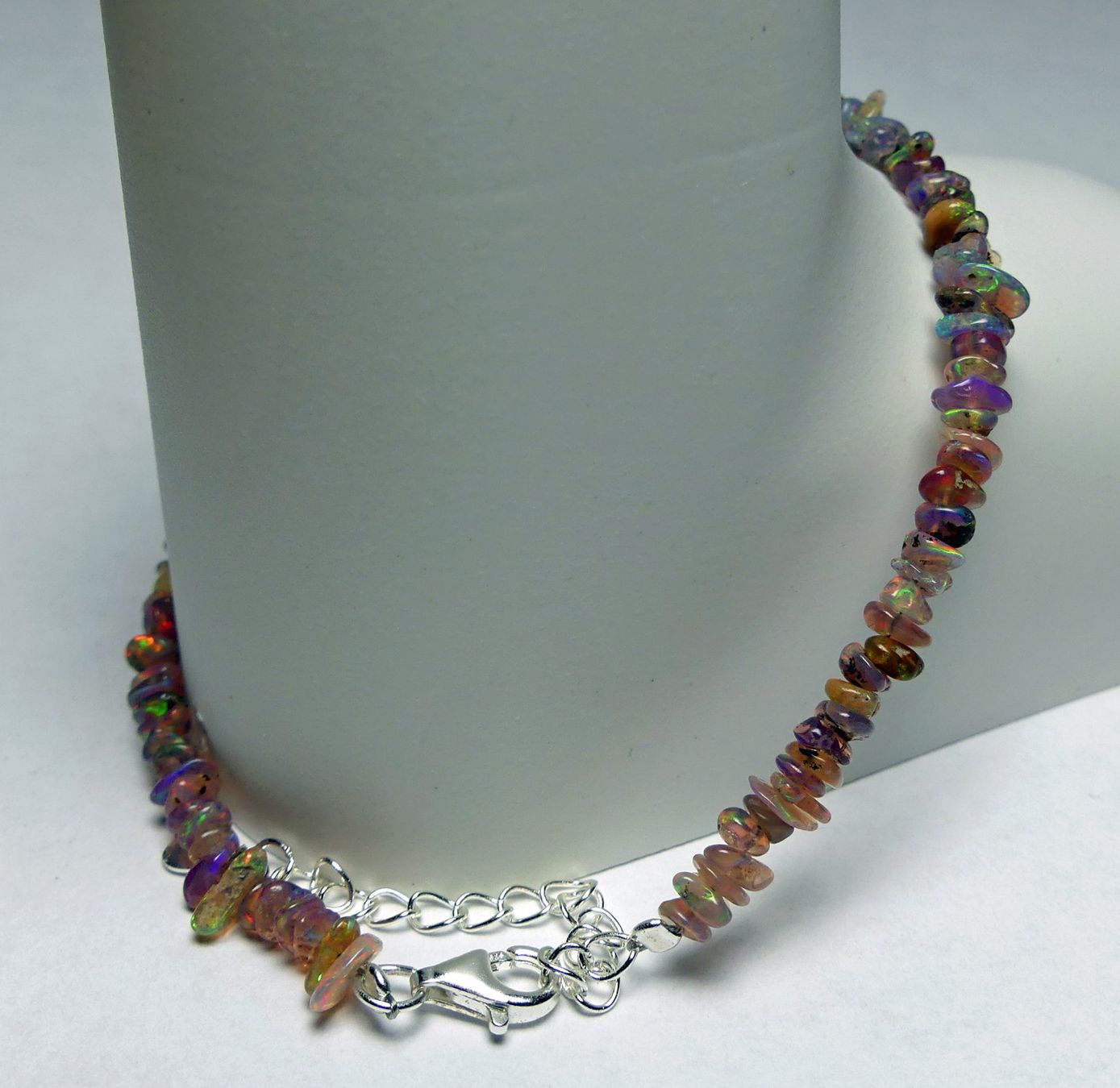Bracelets: Opal-Armband mit echten Opalsplittern &  Silberverschluss – Neuf avec emballage d'origine à Matten b. Interlaken par kero71 5