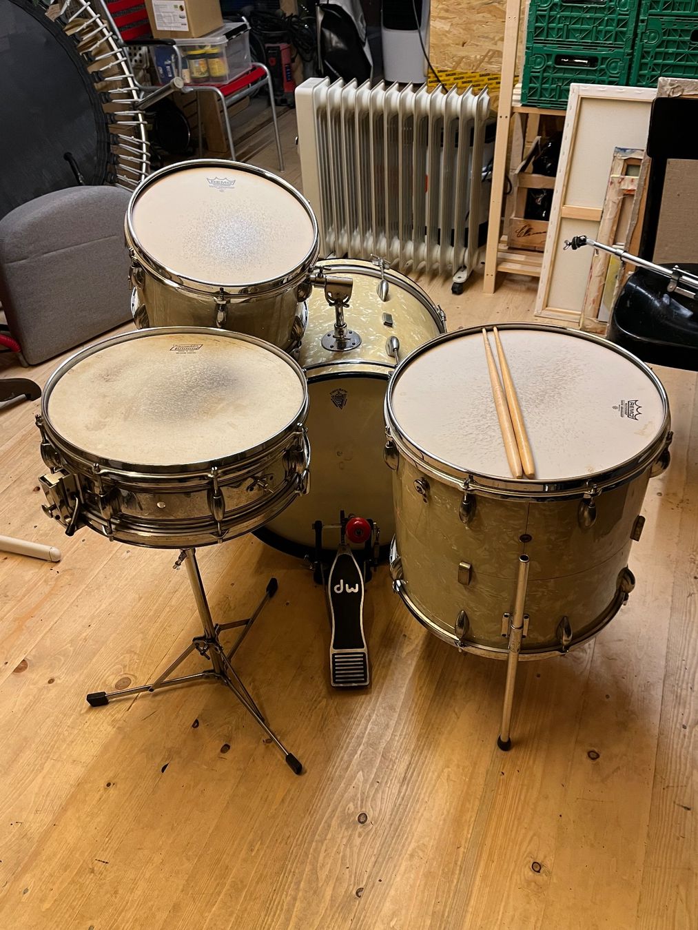 Strumenti musicali: Schlagzeug Set Eugen Giannini (Babuschka) – Usato da Movelier venduto da Sww 1