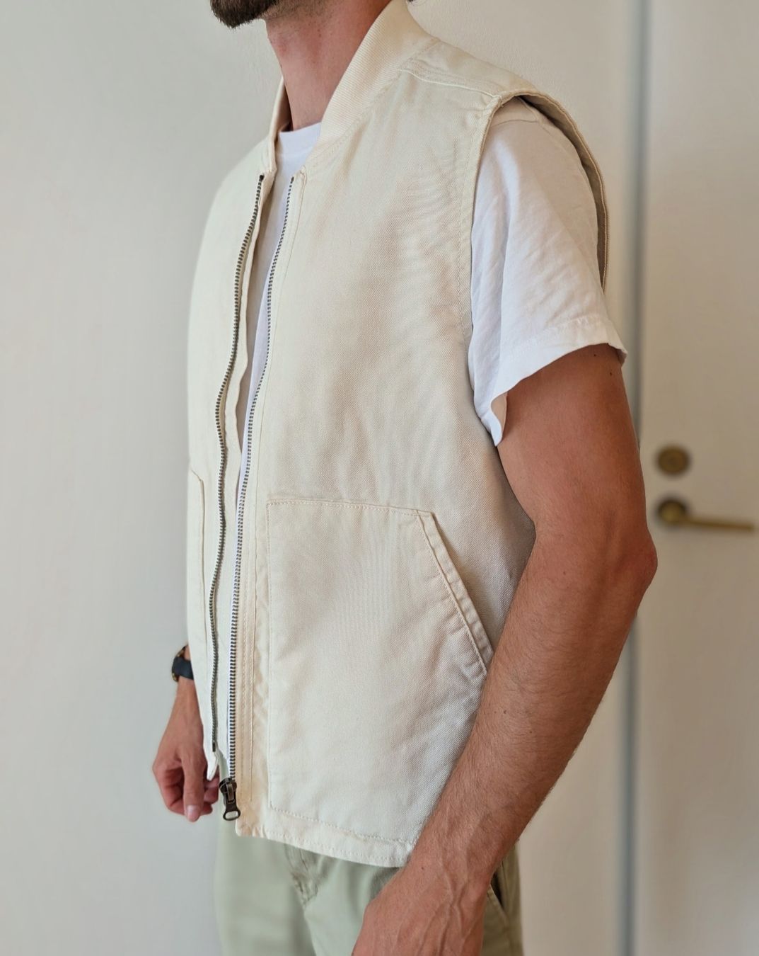 Pull&Bear Gilet & Giacche: Vest beige size M – Nuovo (secondo la descrizione) da Clarens venduto da leo_977l 1