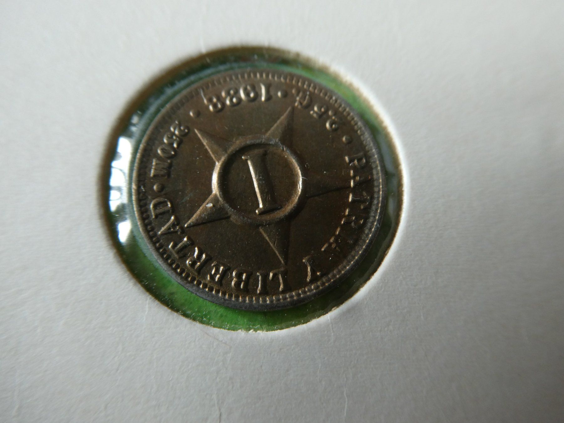 Tutti le monete: Cuba 1938, 1 Cent stgl. – Usato da Hinterforst venduto da Rohusri 1