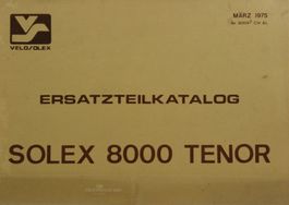 ERSATZTEILKATALOG | VELOSOLEX | 8000 TENOR - AB 03.1975