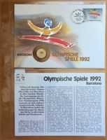 Münzbrief Olympische Spiele 1992 🇪🇸