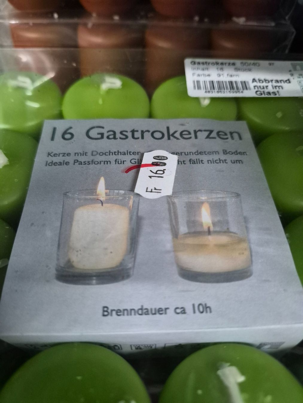 Kerzen: 522 Posten Kerzen aus Liquidation – Neu (gemäss Beschreibung) aus Derendingen von Meisterstuecke 3