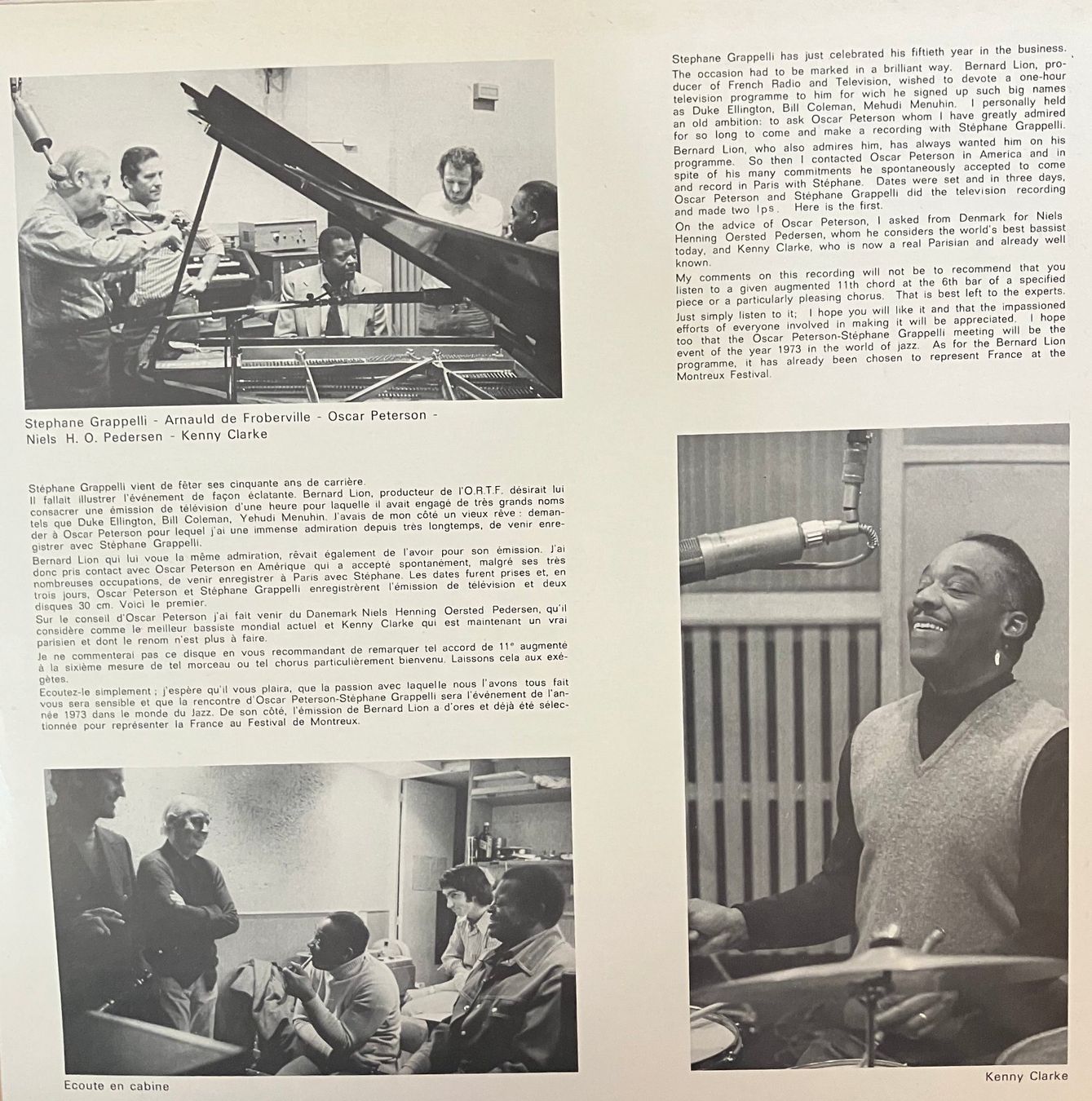 Dischi in vinile: LP _ Oscar Peterson - Stephane Grappelli Quartet – Usato da Stans venduto da canberra04 2