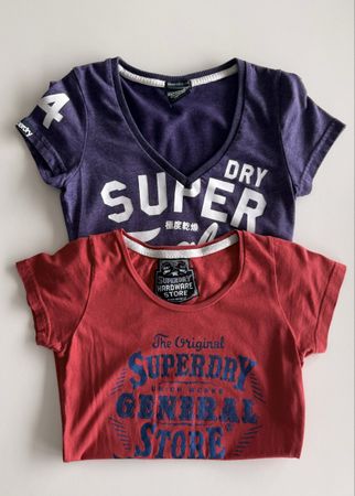 2 t-shirt superdry women XS