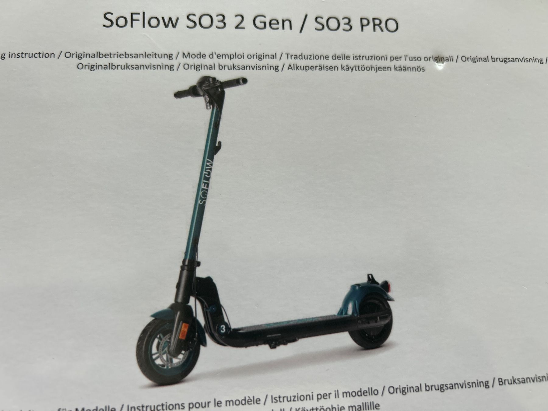 Soflow Kickboard: So Flow SO3Pro 2.Gen E-Scooter – Neu und originalverpackt aus Kehrsatz von fuhreradrian 1