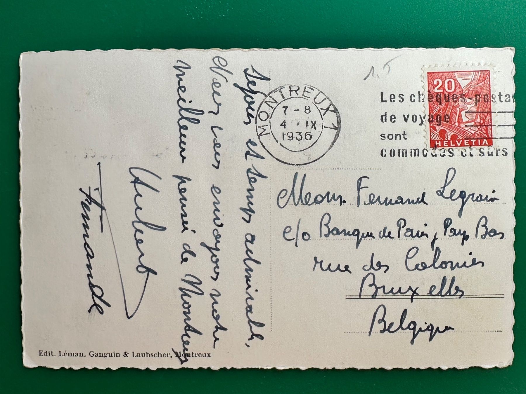 Cartoline postali: Montreux - vue générale – Usato da Steg VS venduto da danwer74 1