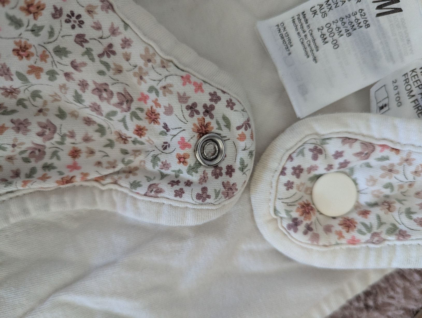 H&M Sacchi a pelo: H&M Babyschlafsack Blumenmuster 62/68 – Usato da Berneck venduto da Pake1808 1