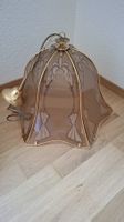 Hängelampe Vintage Glas floral Muster guter Zustand
