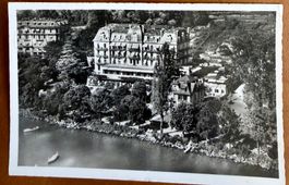 Montreux - Grand Hôtel Continental au Lac 1954 -Vue d'avion