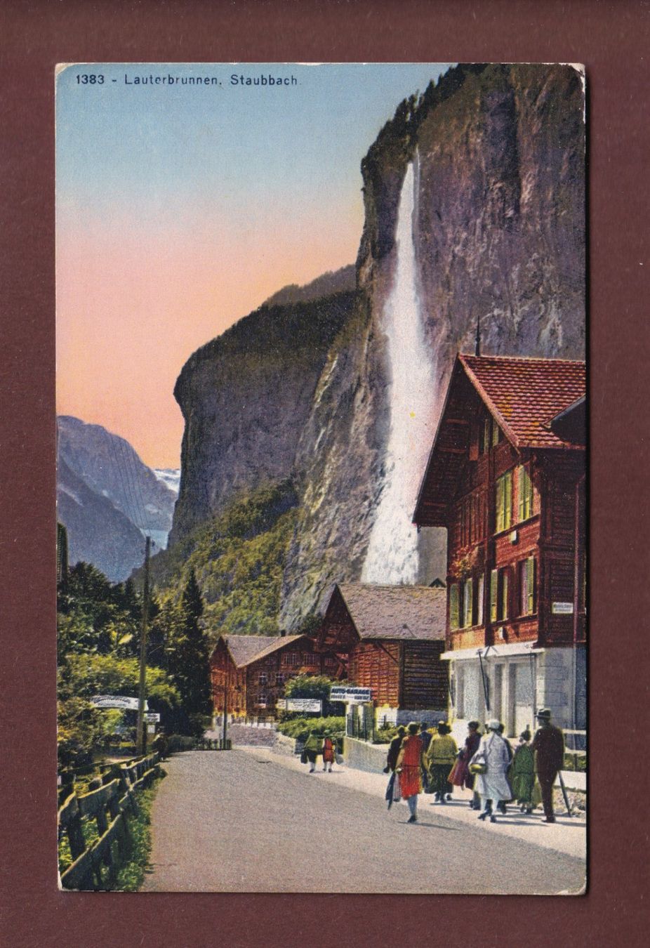 Cartoline postali: LAUTERBRUNNEN - Staubbach - 1947 – Usato da Pully venduto da nicecards-shop