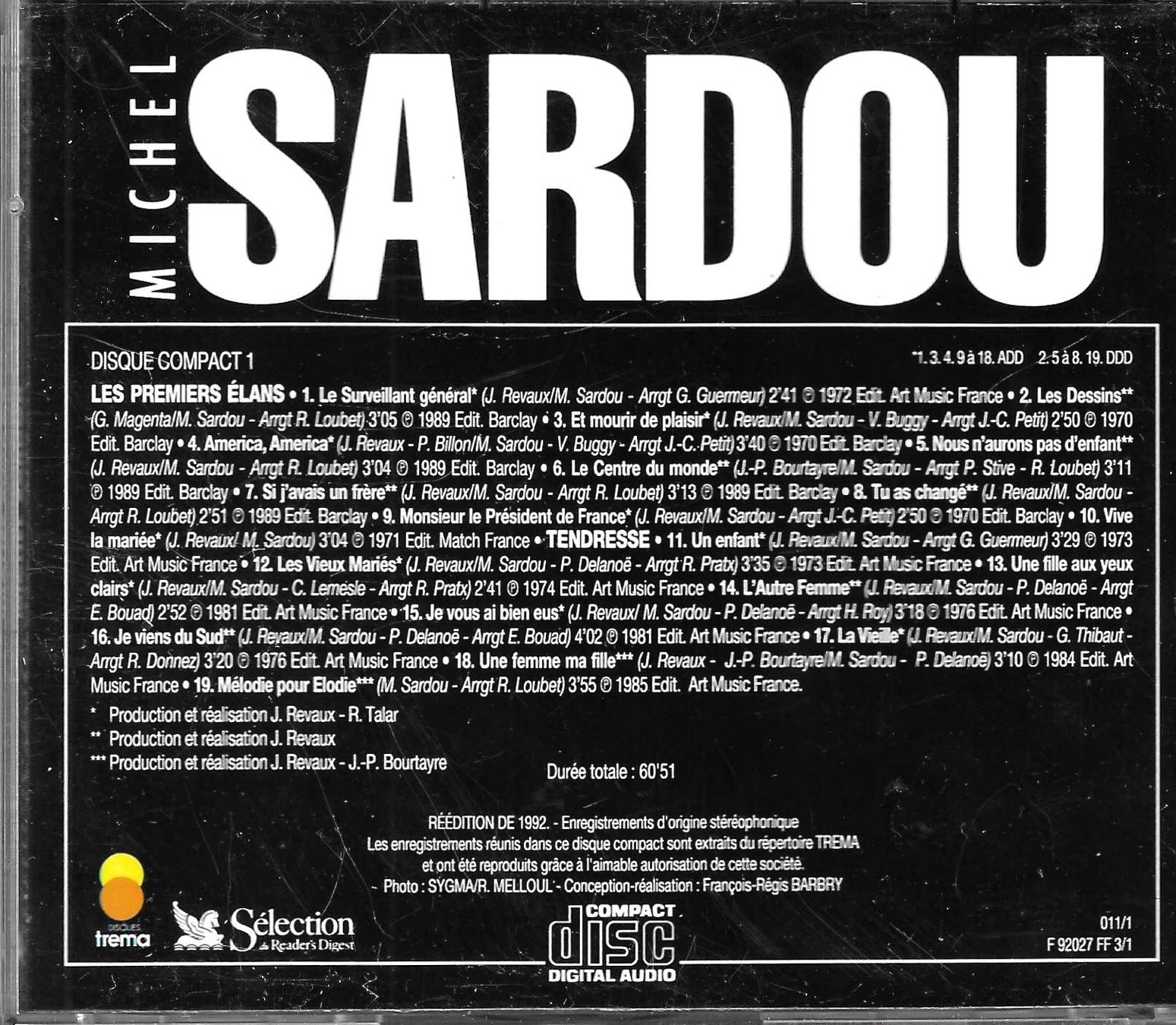 CD: Michel Sardou 3 CD's – Usato da Savagnier venduto da Ne2065 1