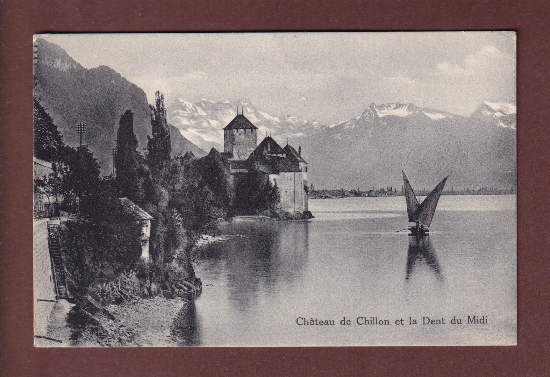 Cartoline postali: Château de CHILLON - 1921 – Usato da Pully venduto da nicecards-shop