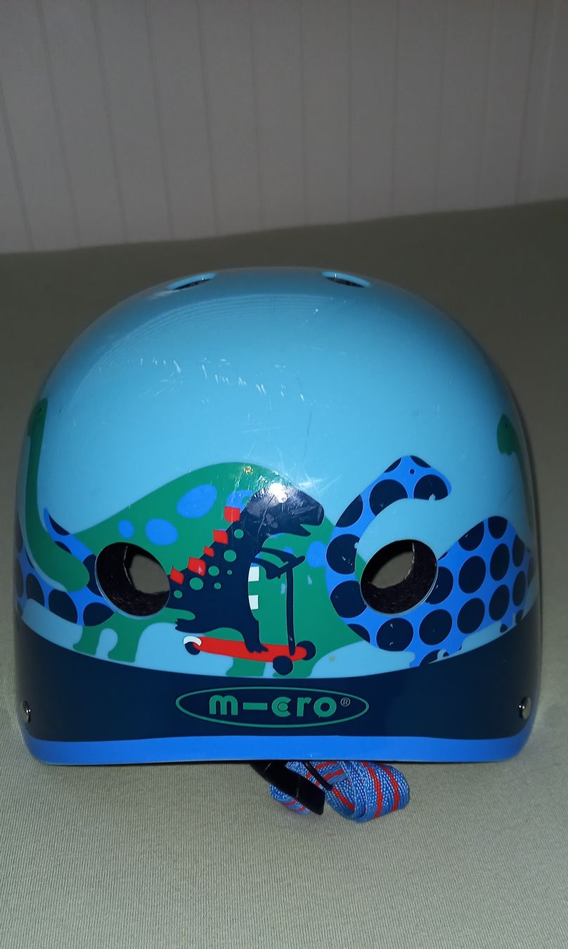 Micro Caschi: Micro Kinderhelm Scooter-saurus blau gebraucht Gr. S – Usato da Fehraltorf venduto da kat_c9lb 3