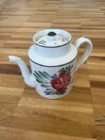 Kaffeekanne oder Teekanne Vintage mit Blumenmuster