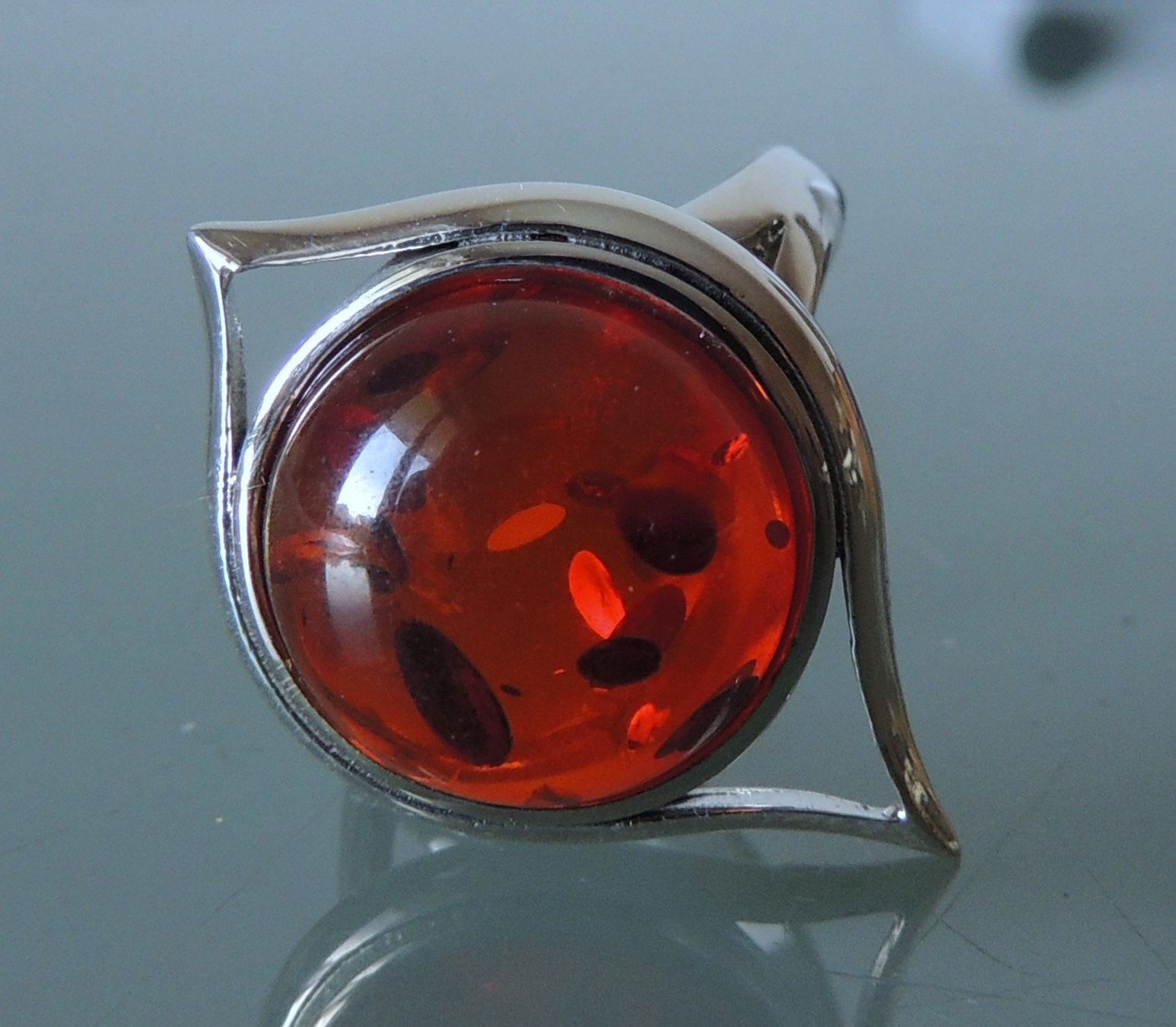 Anelli: Silber 925 Bernstein Fingerring Gr. 59 – Nuovo e nell'imballaggio originale da Waldenburg venduto da schaller707 2