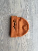 Beanie Mütze Savage orange bestickt guter Zustand