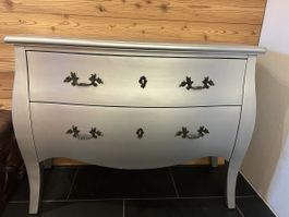 Kommode Silber silbrig, Massivholz, von  Möbel  Pfister