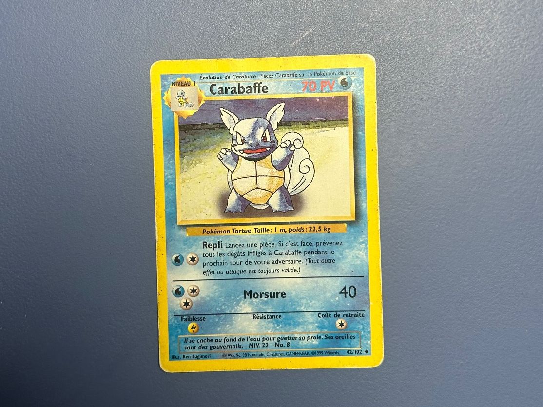 Pokémon Sammelbilder & Trading cards: Pokémon Carabaffe 42/102 Set de base FR – Gebraucht aus Schlieren von happymerchant64