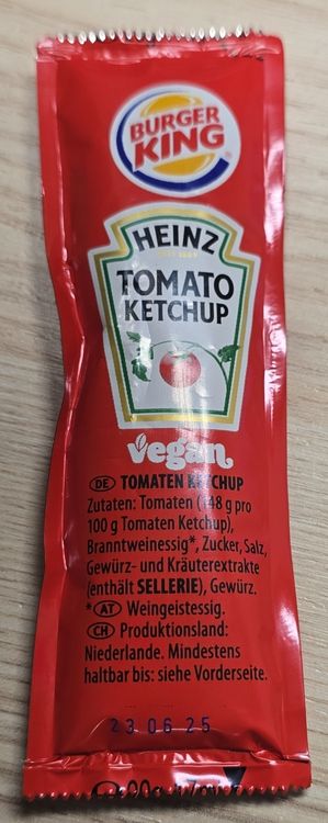 Veganer Burger King Ketchup Heinz (Neu und originalverpackt) in Basel ...