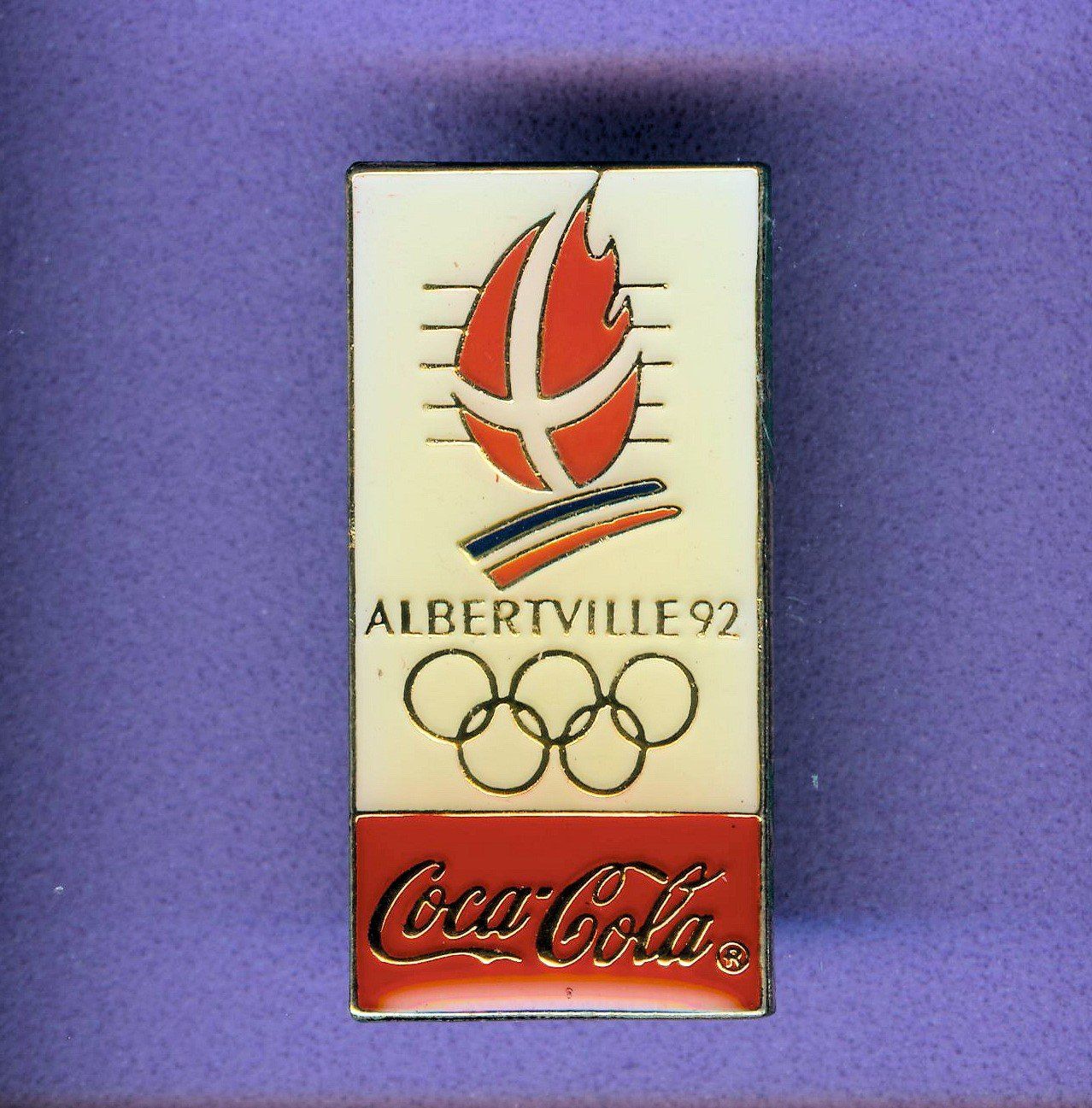 Coca-Cola Placchette & Badge: Cola  Winter-Olympiade  ALBERTVILLE 1992 – Usato da Winterthur venduto da Sammleroase