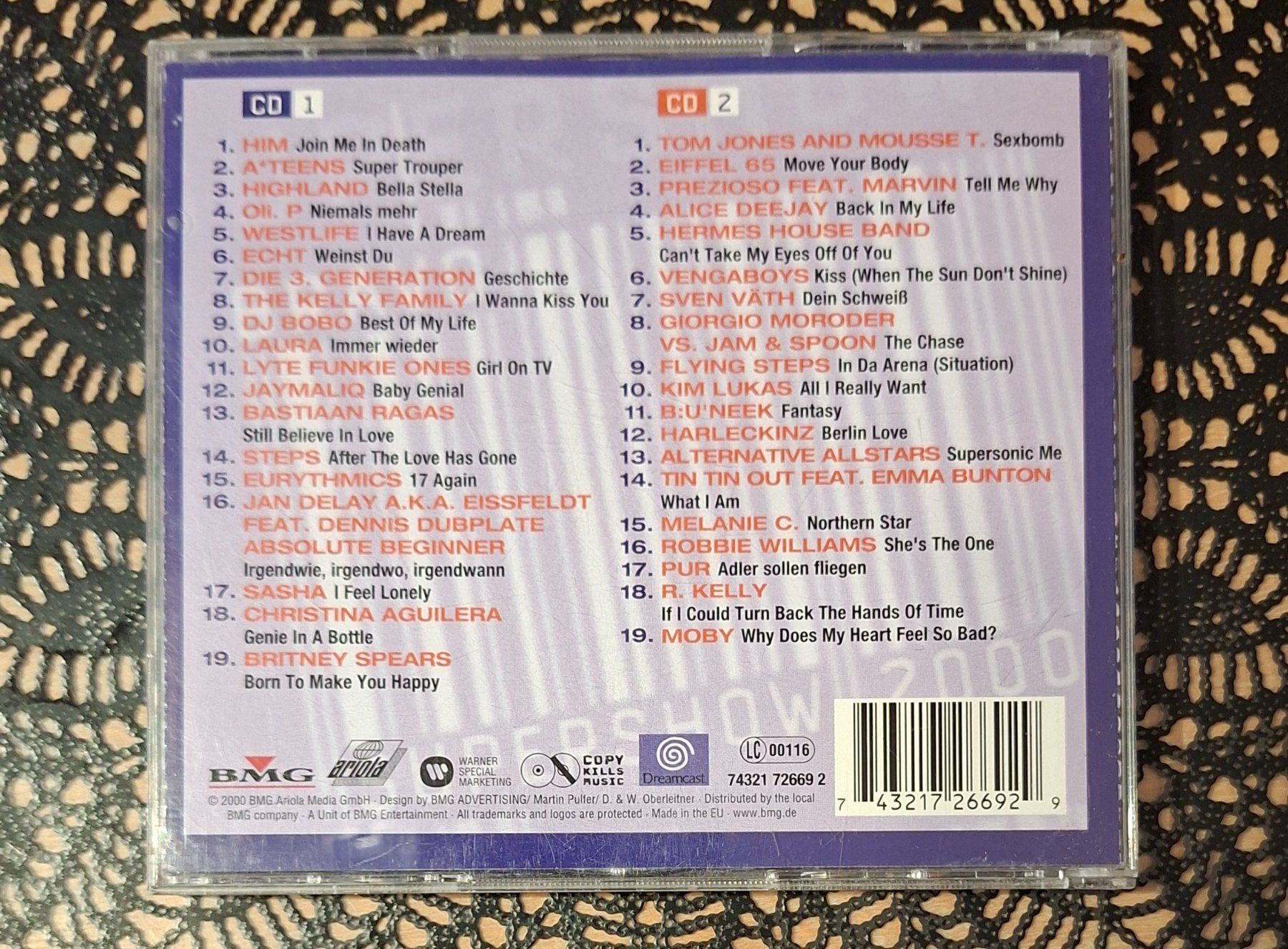 CDs: Bravo Hits - Supershow 2000, 2CD Compilation Sampler 2000 – Gebraucht aus Amriswil von Celini3 1