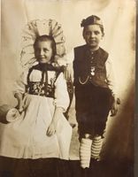 Kinder, Trachten, Privatfoto, Unikat, um 1910